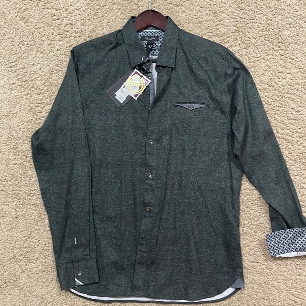 Ted Baker London Button Down SZ 4 Brand New
